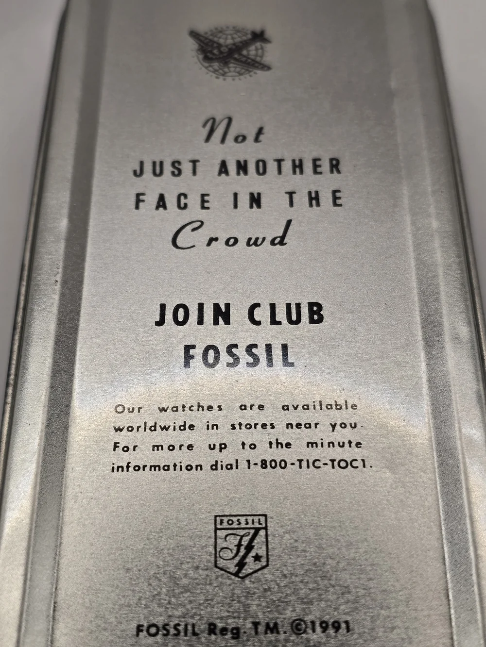 Fossil Yellow and Black Taxi Tin Case